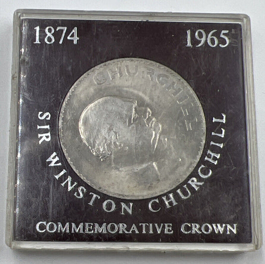 1965 Winston Churchill Crown Coin in Case | Collectable Grade | a90380