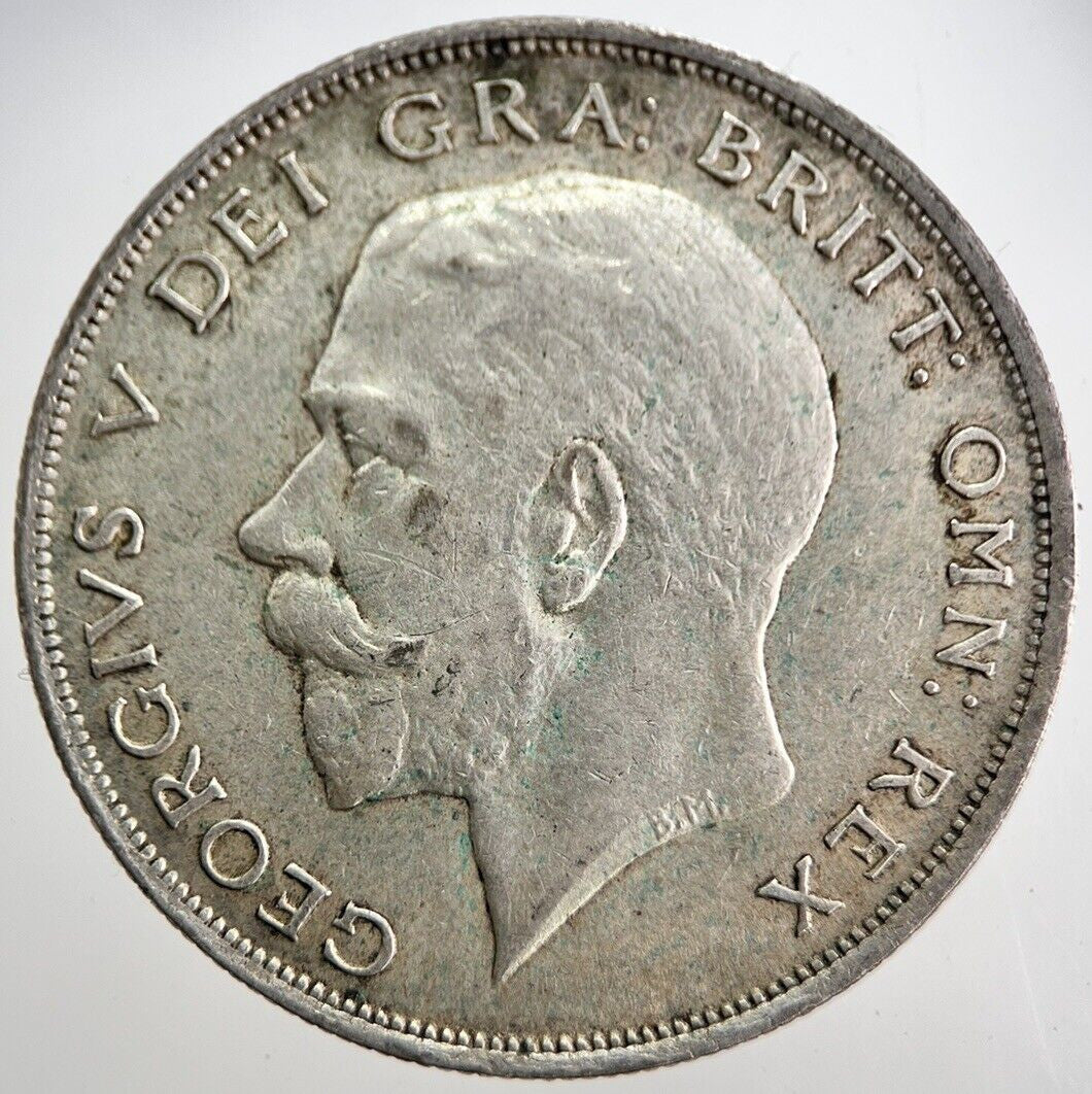 1923 George V Half - Crown Silver Coin | Very Fine Grade | a8140