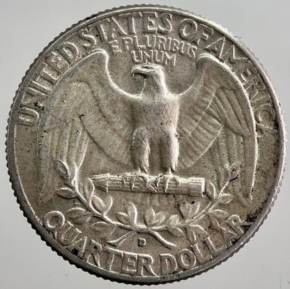 1964 - D US USA Quarter Dollar Silver Coin | Very High Grade | a7939