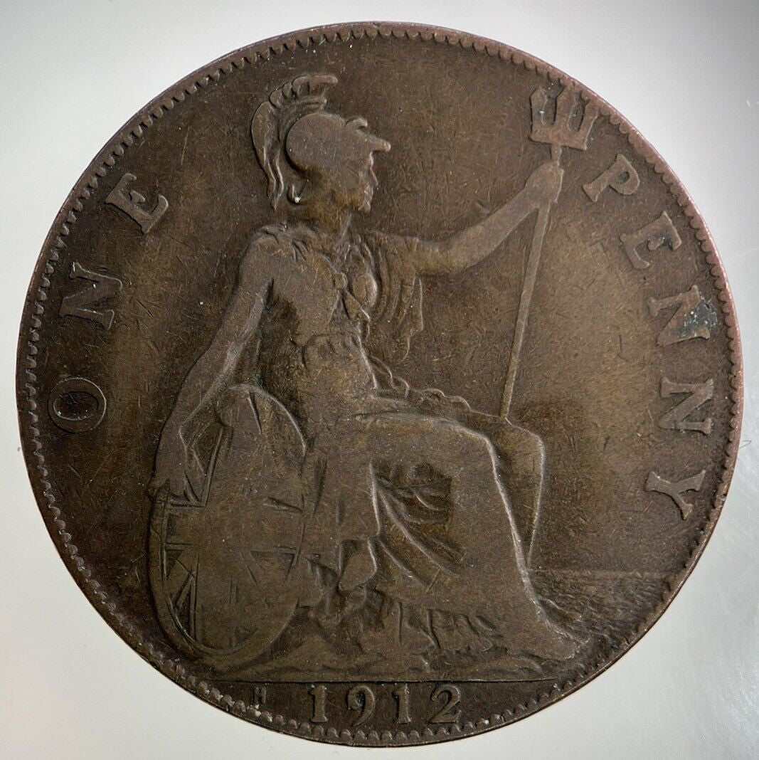 1912 - H George V One Penny Coin | Collectable Grade