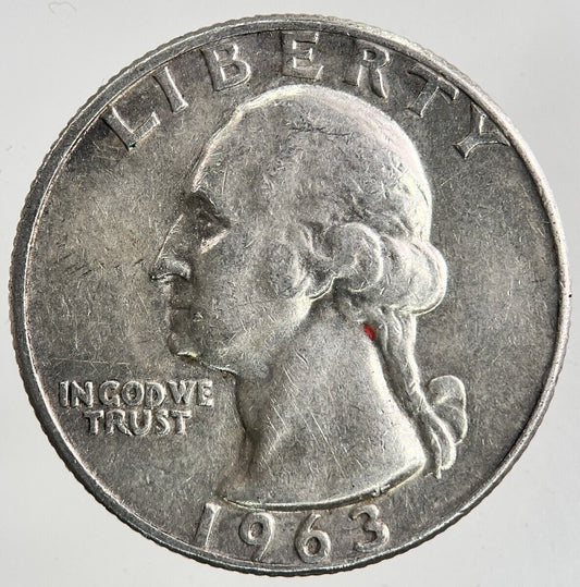 1963 - D US USA Quarter Dollar Silver Coin | Fine Collectable Grade