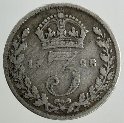 1898 Victoria Threepence Silver Coin | Collectable Grade