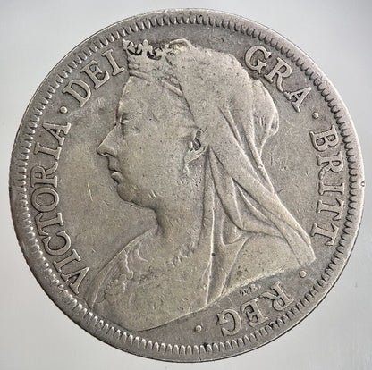 1900 Victoria Half - Crown Silver Coin | Collectable Grade