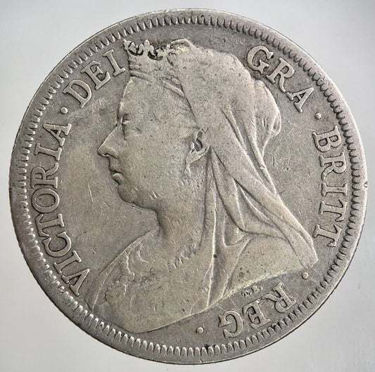 1900 Victoria Half - Crown Silver Coin | Collectable Grade