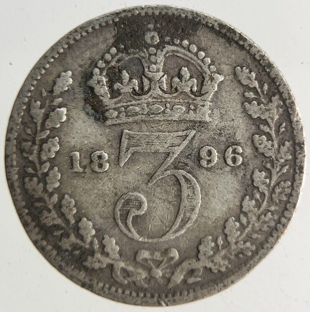1896 Victoria Threepence Silver Coin | Fine Collectable Grade