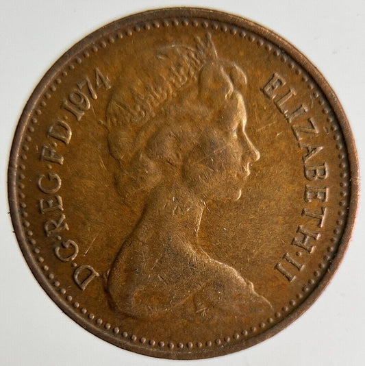 1974 Elizabeth II 2nd New Half 1/2 Penny Coin | Very High Grade