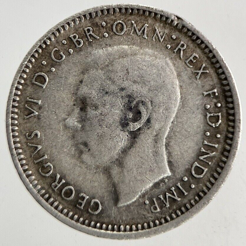 1943 Australia Threepence Silver Coin | Fine Collectable Grade