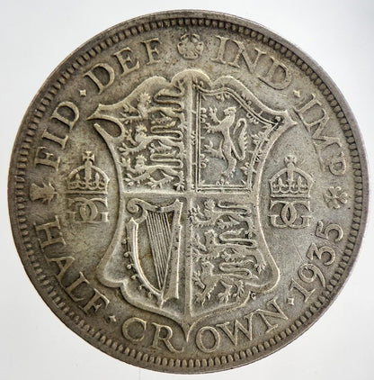 1935 George V Half - Crown Silver Coin | Fine Collectable Grade