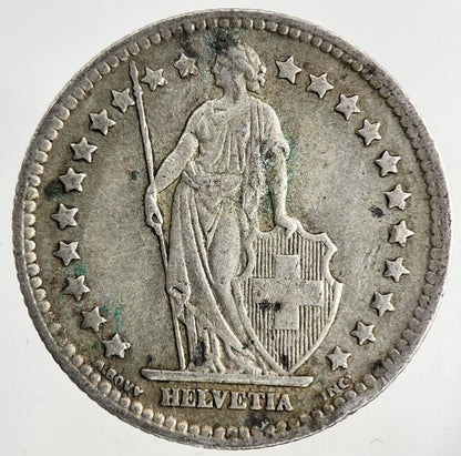 1943 Switzerland Swiss 1 Franc Silver Coin | Fine Collectable Grade