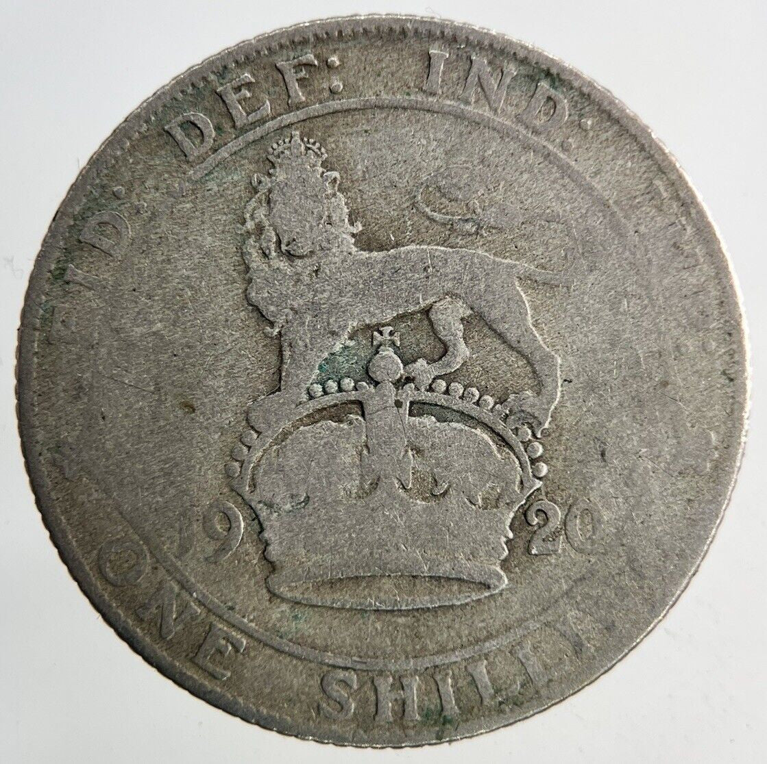 1920 George V Shilling Silver Coin | Fair Grade