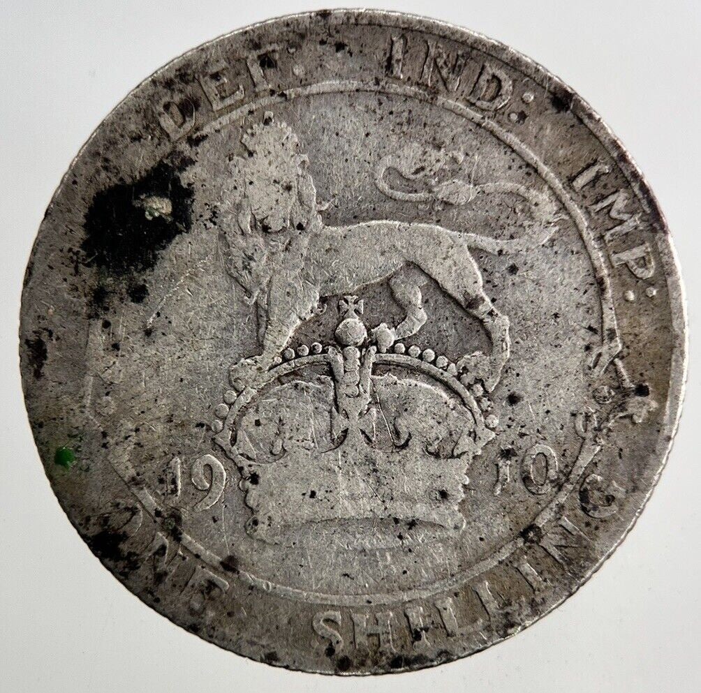 1910 Edward VII One Shilling Silver Coin | Collectable Grade