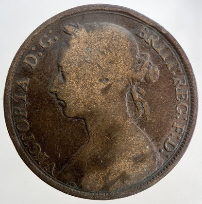 1894 Victoria One Penny Coin | Fine Collectable Grade