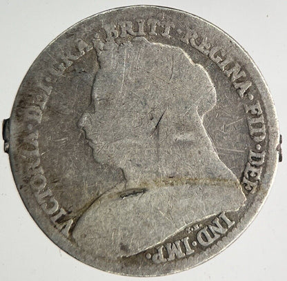 1898 Victoria Threepence Silver Coin | Fair Grade
