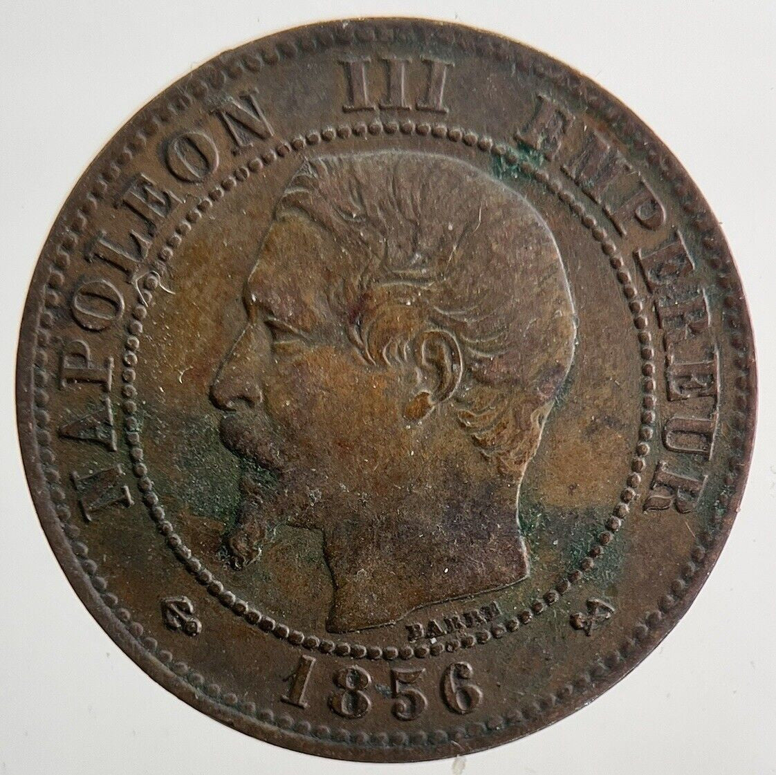 1856 France 2 Centimes Coin | Very High Grade