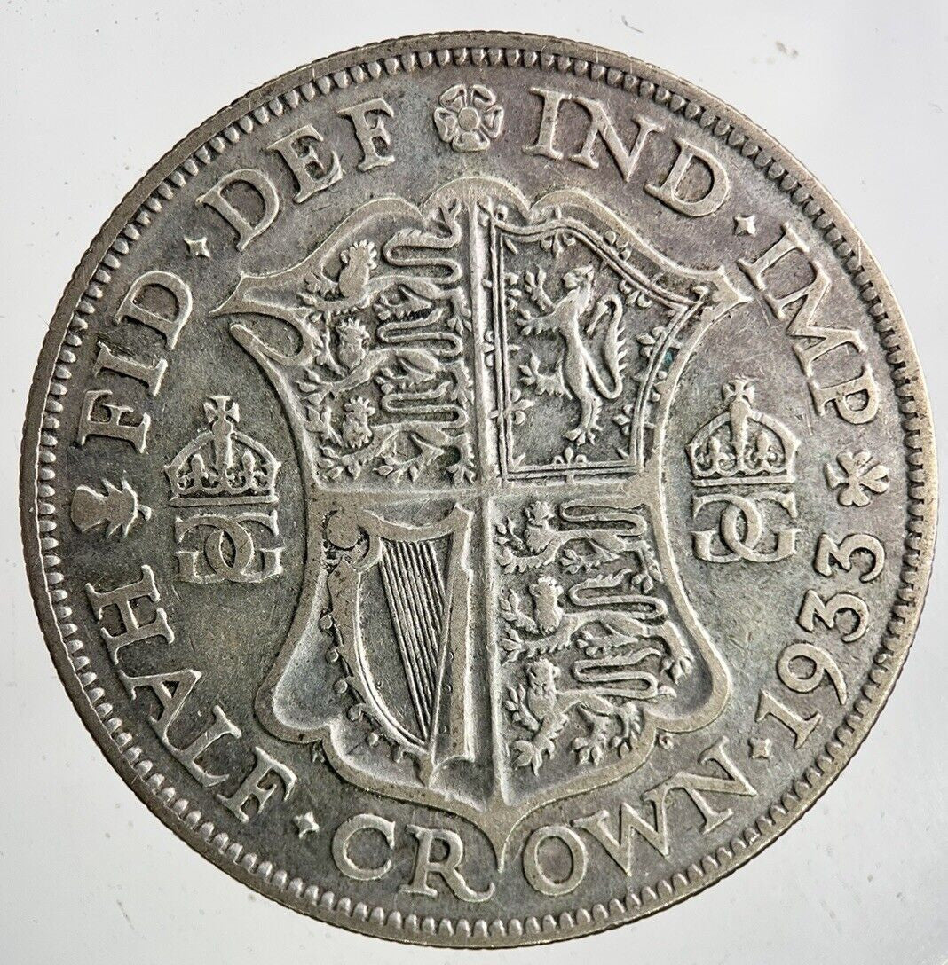 1933 George V Half - Crown Silver Coin | Fine Collectable Grade