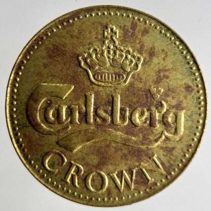 Old Carlsberg Beer Crown Token Coin | Fine Collectable Grade