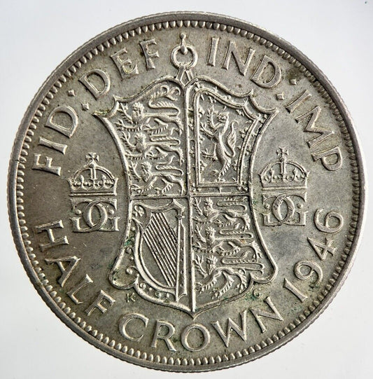 1946 George VI Half - Crown Silver Coin | Very High Grade