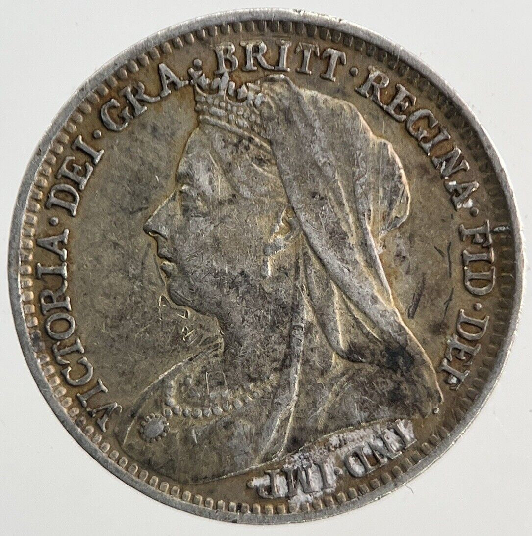 1896 Victoria Threepence Silver Coin | Very High Grade