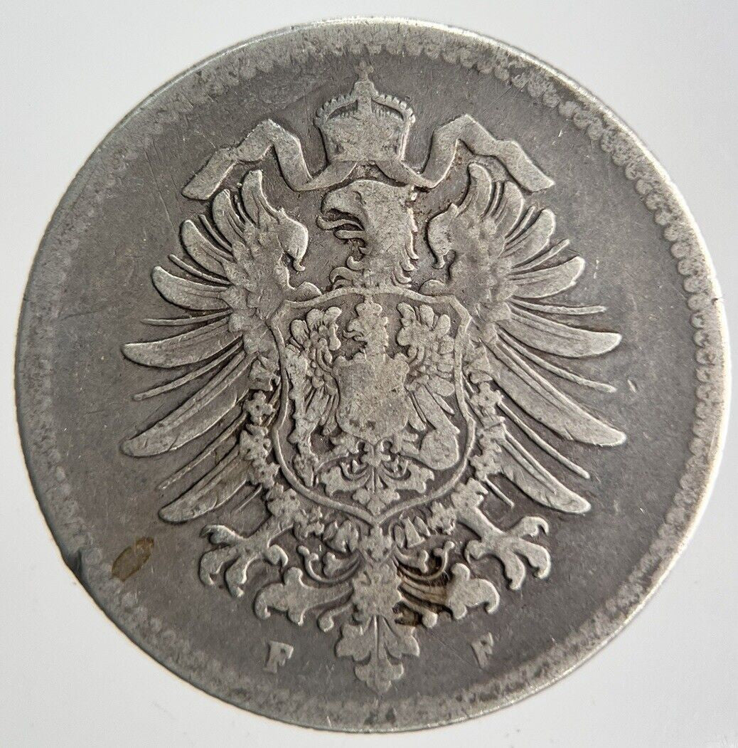 1876 Germany 1 Mark Silver Coin | Collectable Grade | a4500