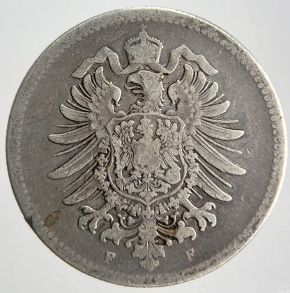 1876 Germany 1 Mark Silver Coin | Collectable Grade | a4500