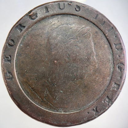 1797 George III Cartwheel Two - Pence Coin | Very High Grade | a4877
