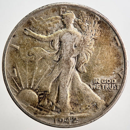 1942 US Half - Dollar Walking Liberty Silver Coin | Collectable Grade | a2597