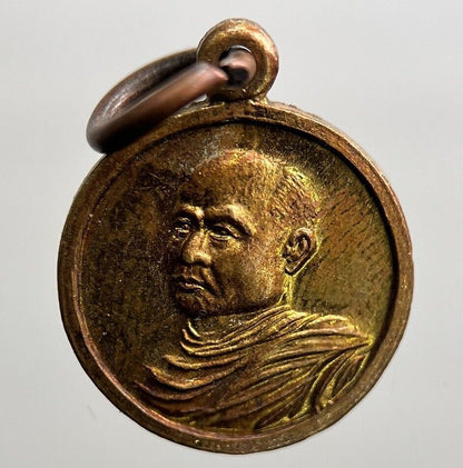 Thailand Old Thai Monk Necklace Charm Pendant Amulet | Height 1.6cm