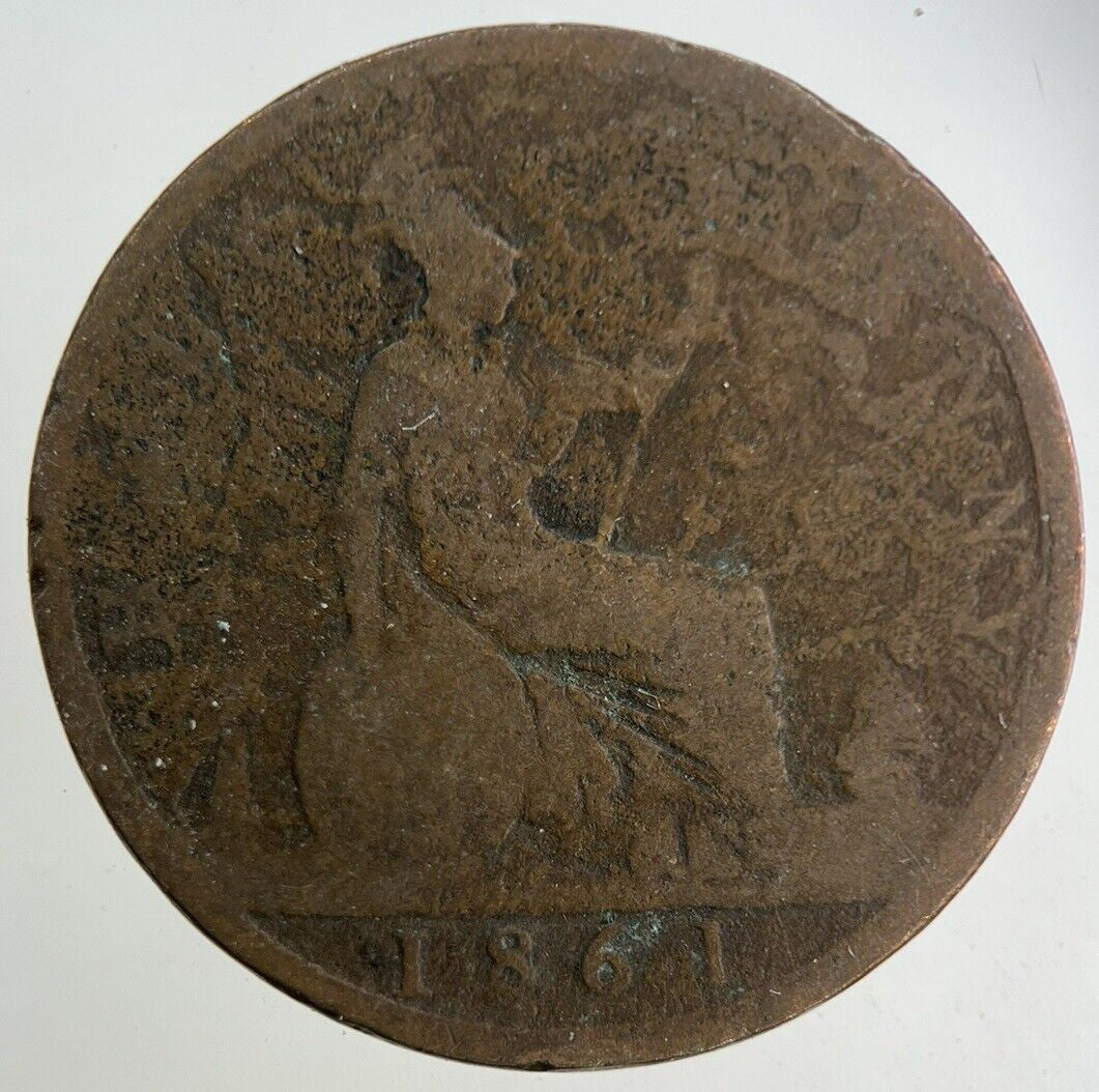 1861 Victoria Half - Penny Coin | Collectable Grade