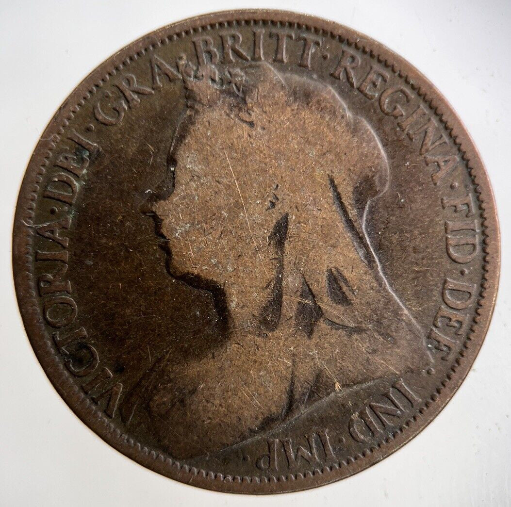 1895 Victoria One Penny Coin | Collectable Grade