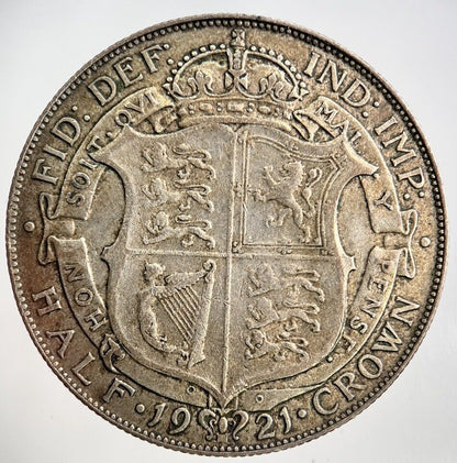 1921 George V Half - Crown Silver Coin | Very High Grade