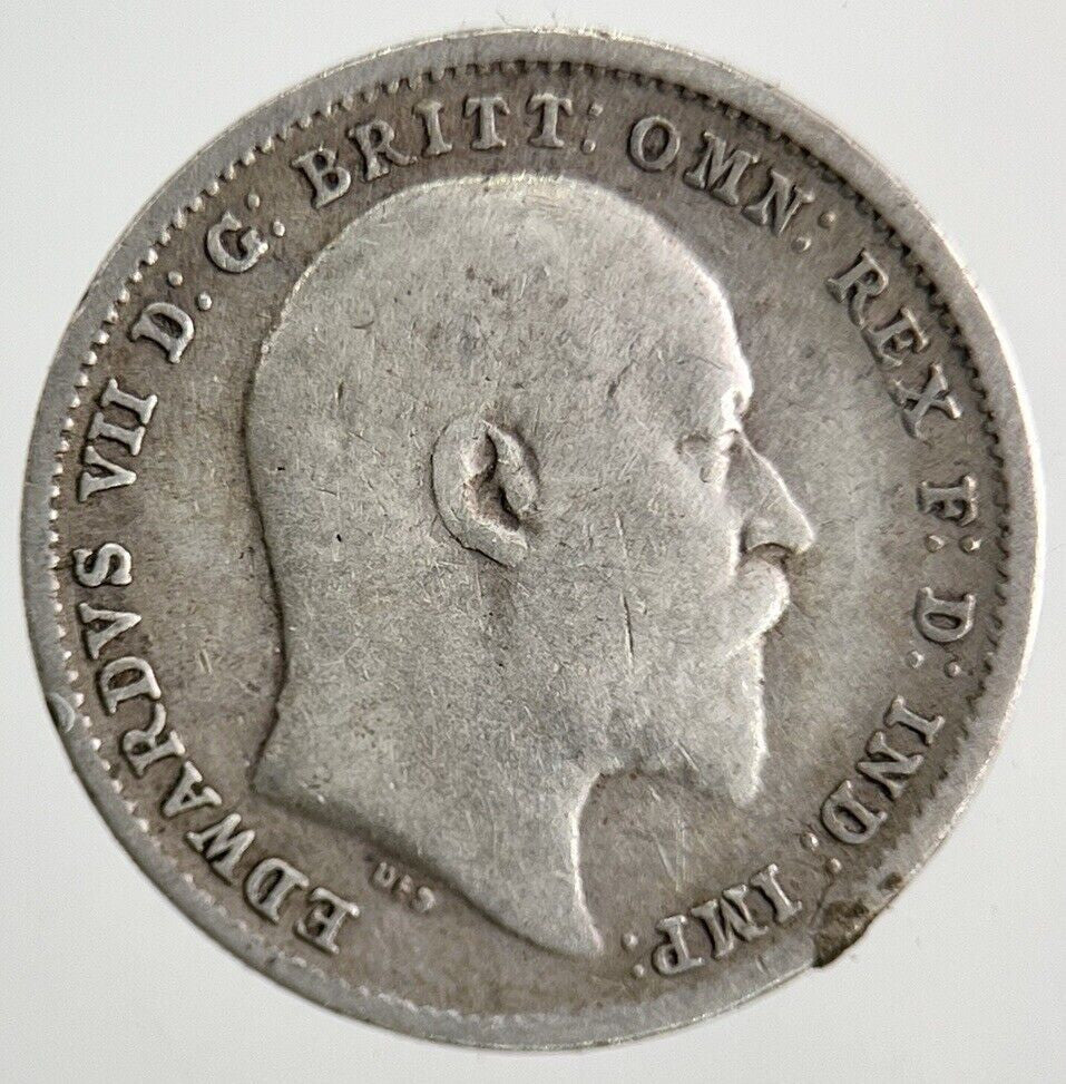 1902 Edward VII Threepence Silver Coin | Collectable Grade