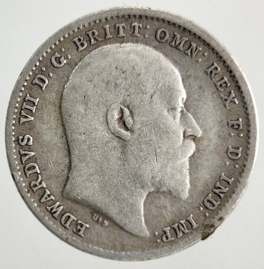 1902 Edward VII Threepence Silver Coin | Collectable Grade