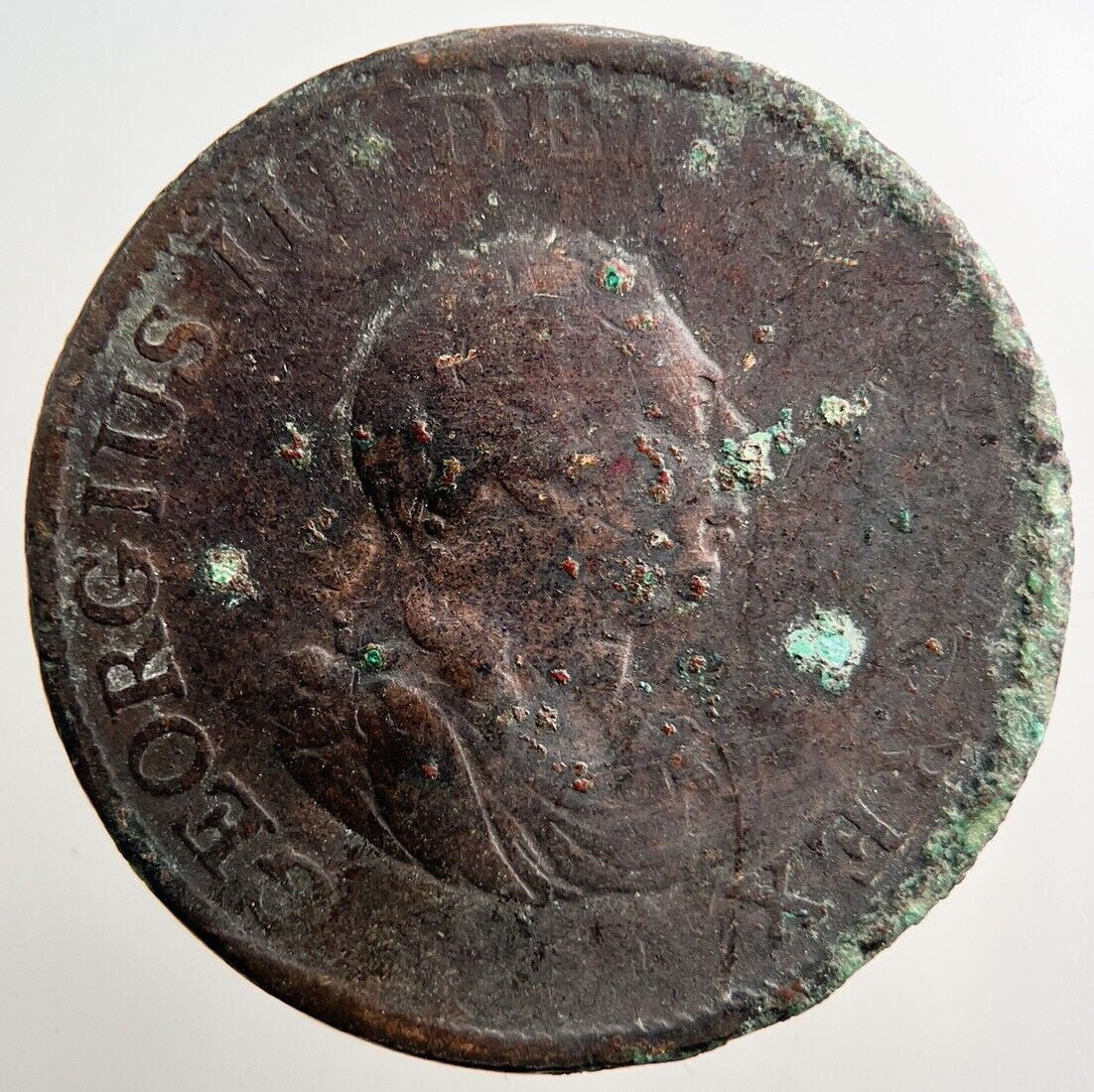 1799 George III 3rd Half - Penny Coin | Collectable Grade | a3837