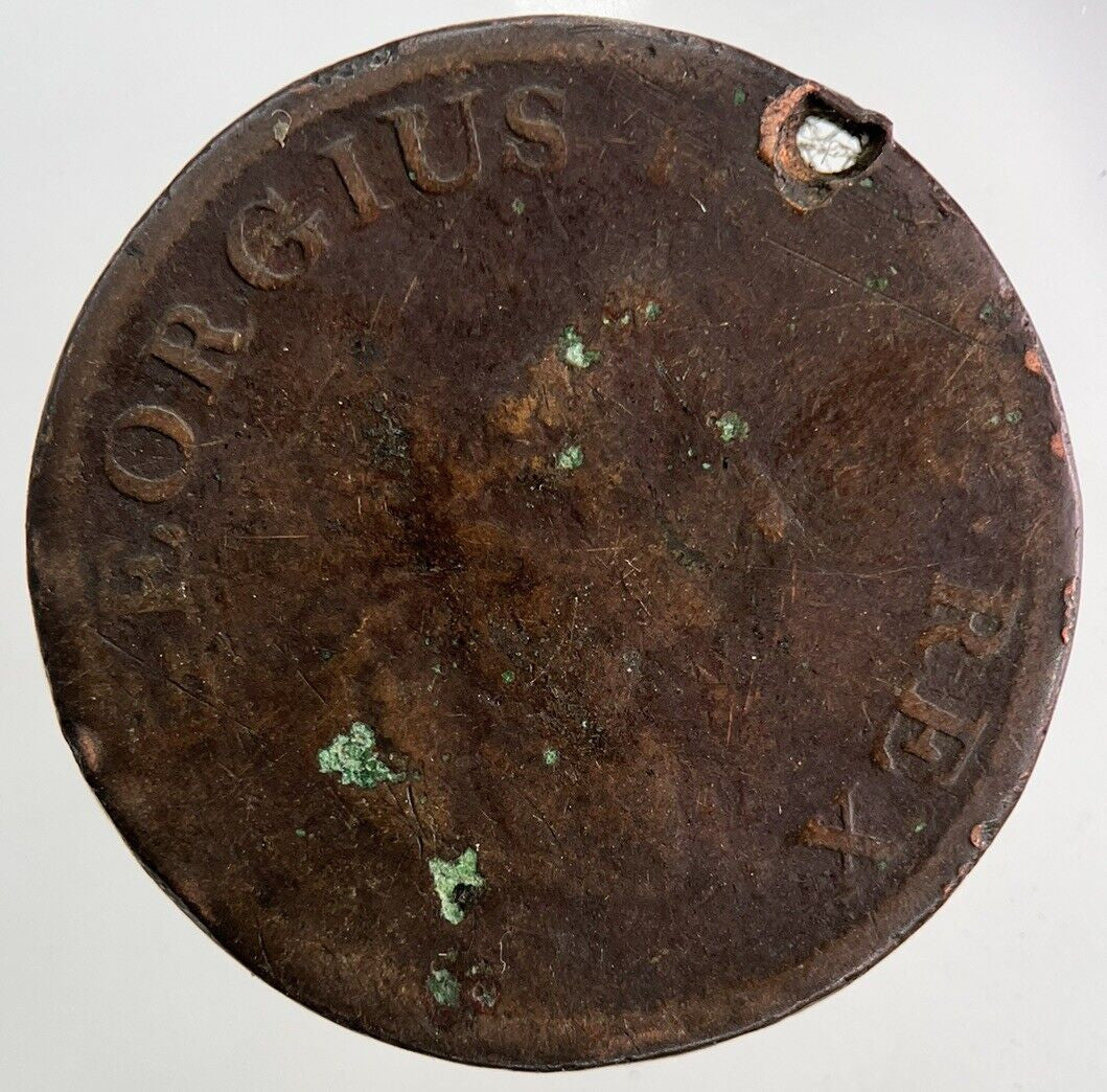 1805 Irish Hibernia Half - Penny Coin | Fair Grade