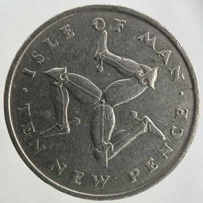 1975 Isle Of Man 10p Ten - Pence Coin | Fine Collectable Grade