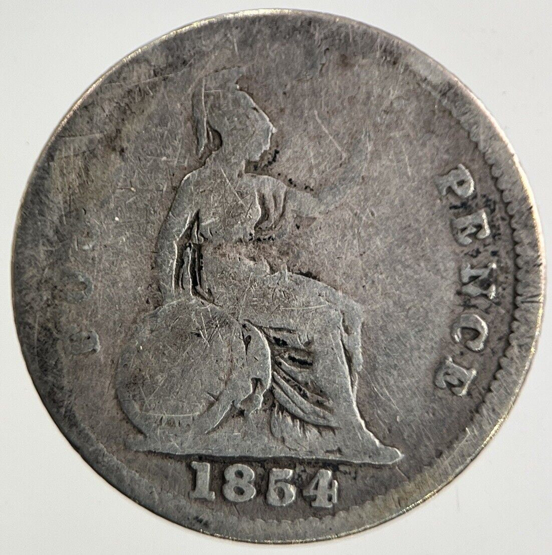 1854 Victoria Four - Pence Groat Silver Coin | Collectable Grade