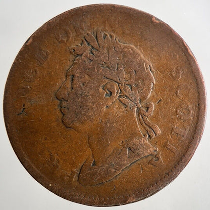 1824 Canada Nova Scotia Half - Penny Token Coin | Collectable Grade | a9491
