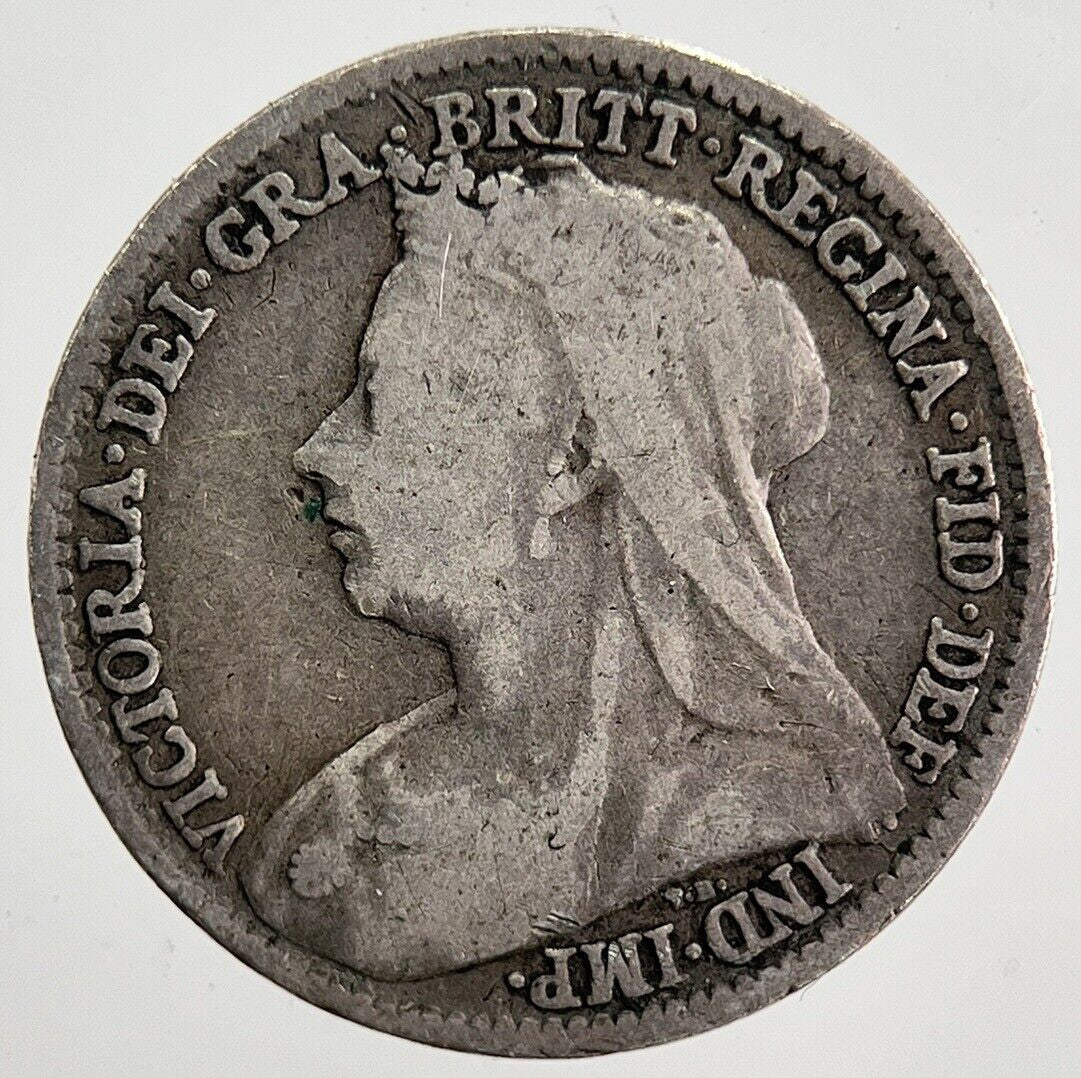 1896 Victoria Threepence Silver Coin | Fine Collectable Grade | a3998