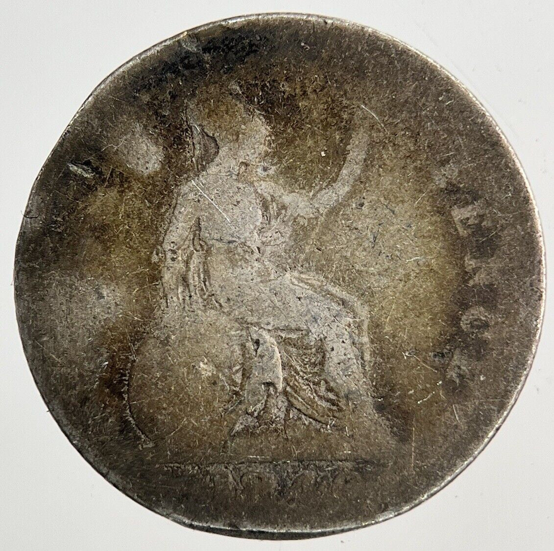 British Victoria Four - Pence Groat Silver Coin | Fair Grade