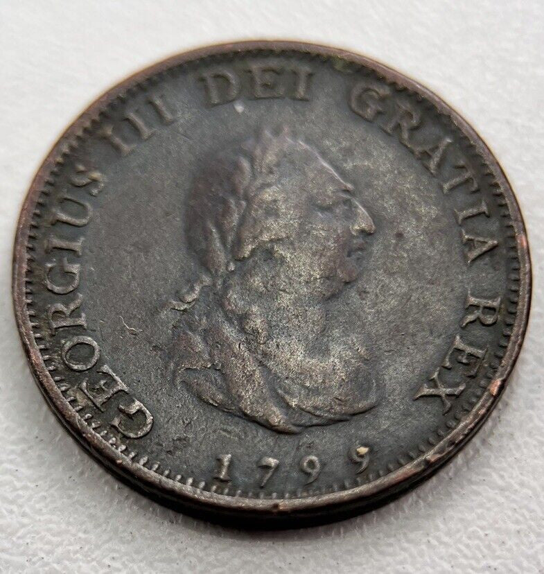 1799 George III Farthing Coin | Fine Collectable Grade | a3363