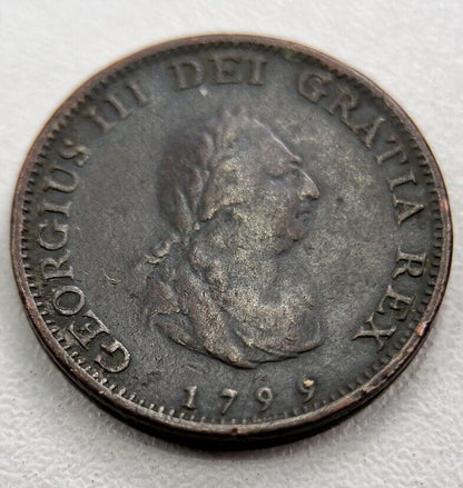 1799 George III Farthing Coin | Fine Collectable Grade | a3363