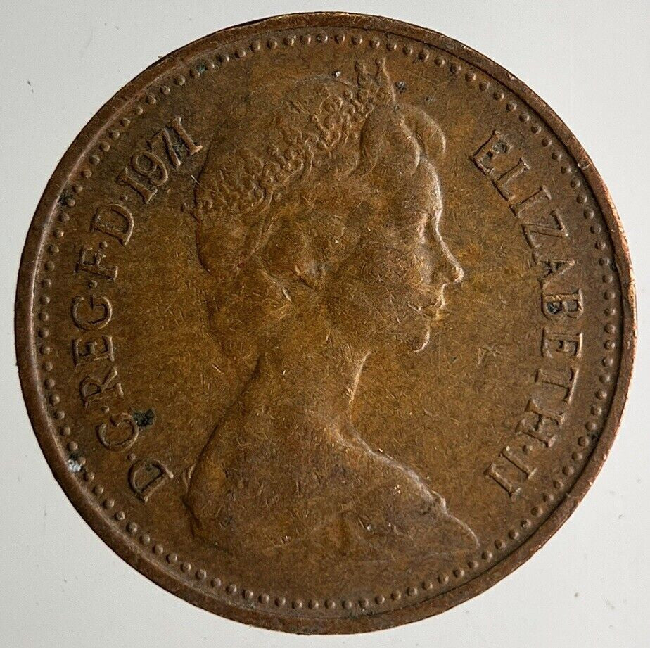 1971 Elizabeth II New 1/2 Half - Penny Coin | Very High Grade