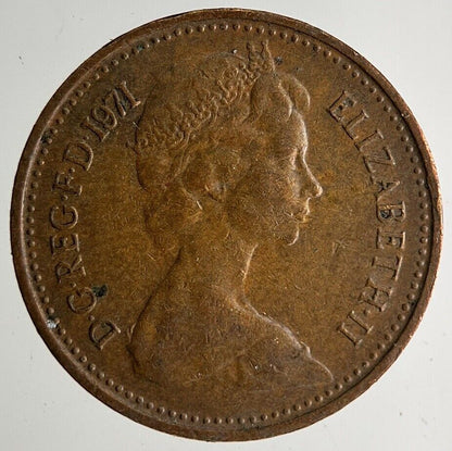 1971 Elizabeth II New 1/2 Half - Penny Coin | Very High Grade