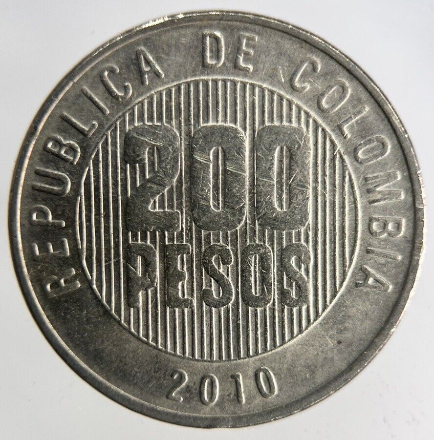 2010 Colombia 200 Pesos Coin | Very High Grade