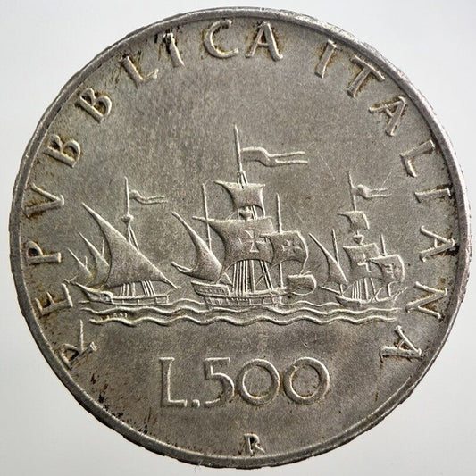 Italy 500 Lira Silver Coin | Very High Grade | a2289