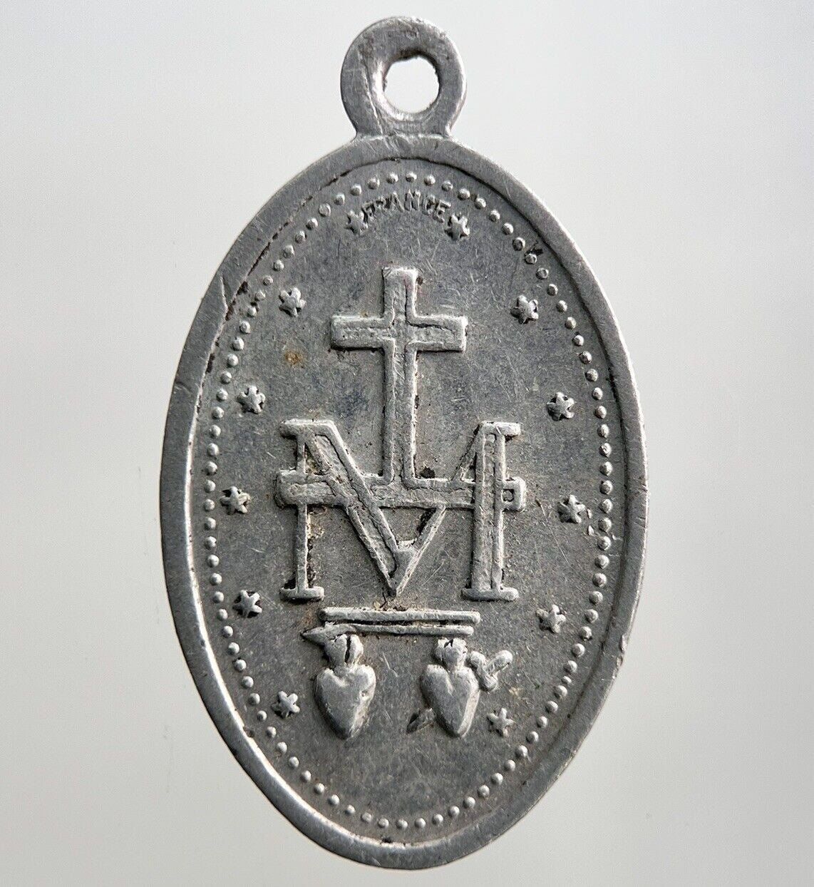 Old Religious Mary Pendant Necklace Charm Amulet | Height 2.7cm | a2957
