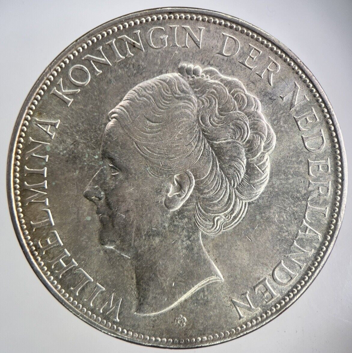 1937 Netherlands 2 1/2 Gulden Silver Coin | Very High Grade | a665