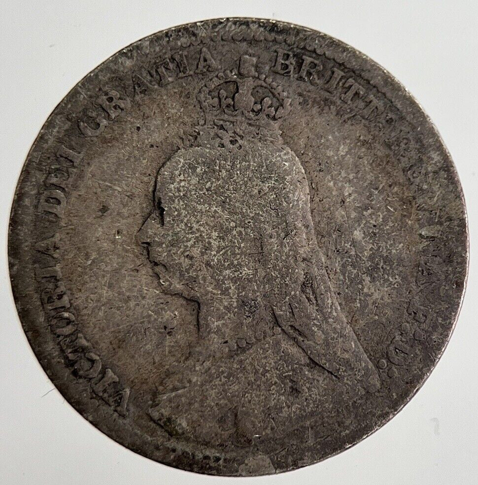 1892 Victoria Threepence Silver Coin | Collectable Grade | a8853