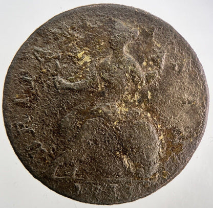 1733 George II 2nd Half-Penny Coin | Collectable Grade