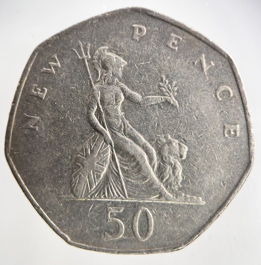 1980 Elizabeth II 2nd 50p Fifty - Pence Coin | Fine Collectable Grade